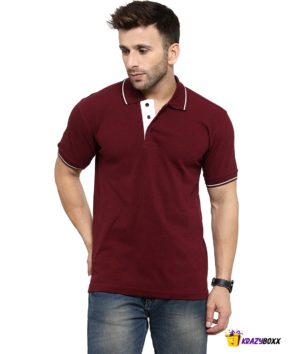 Cotton Collar T Shirt For Men