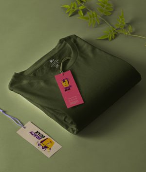 Men Plain Military Green T Shirt