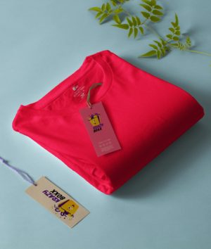 Men Plain Red T Shirt