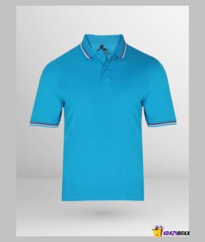 Men Tipped Indian Blue Polo