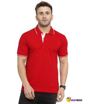 Mens T shirt with collar