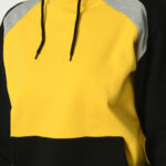Designer Hoodies for Women - Yellow & Black - 3