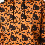 Printed Hoodies for Women - Orange on Black - 6